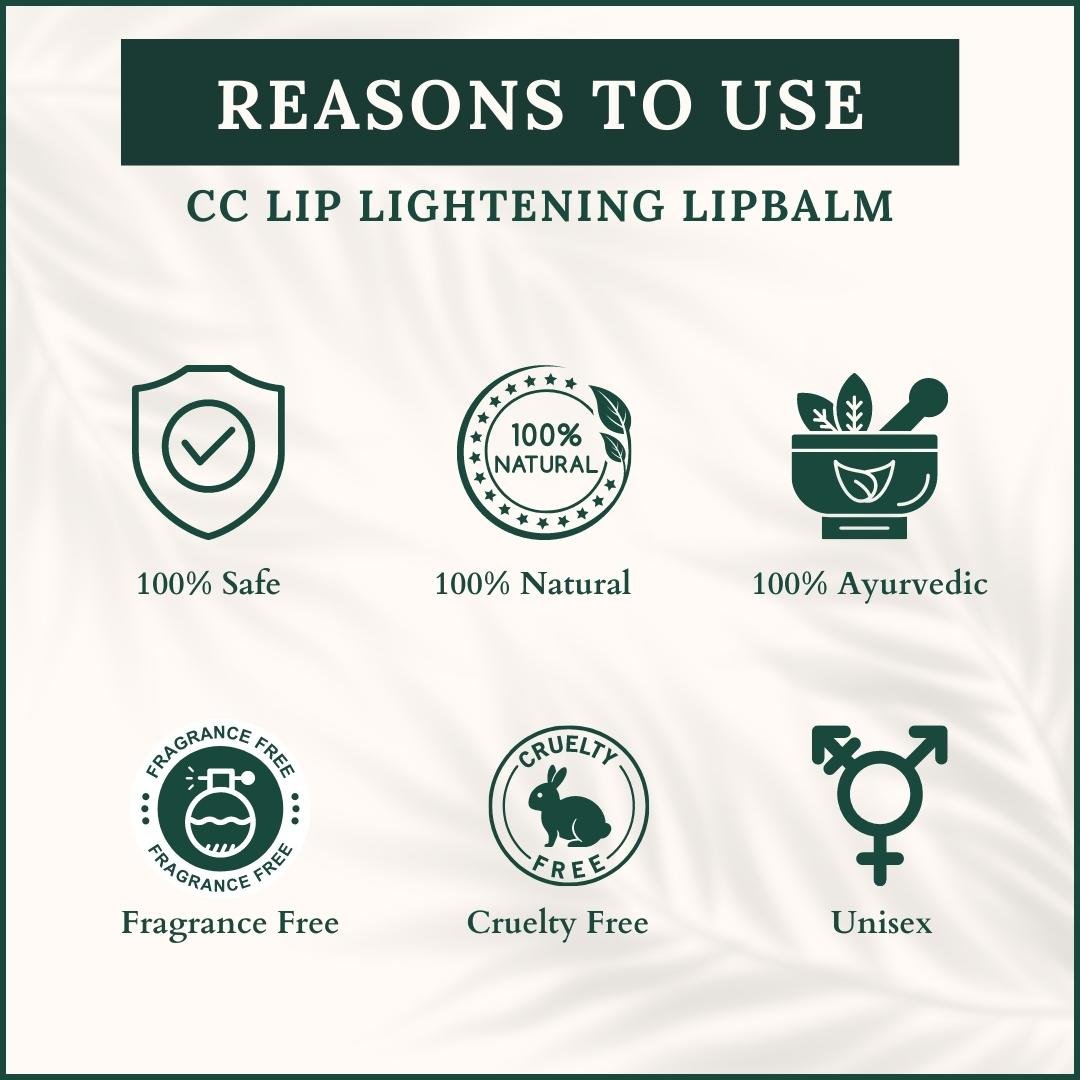 Clear Complexion Ayurvedic Lip Lightening Lipmask - 50+ herbs