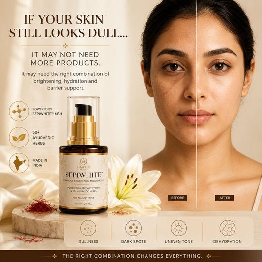 Sepi white luminous brightening moisturiser - 50+ herbs infused