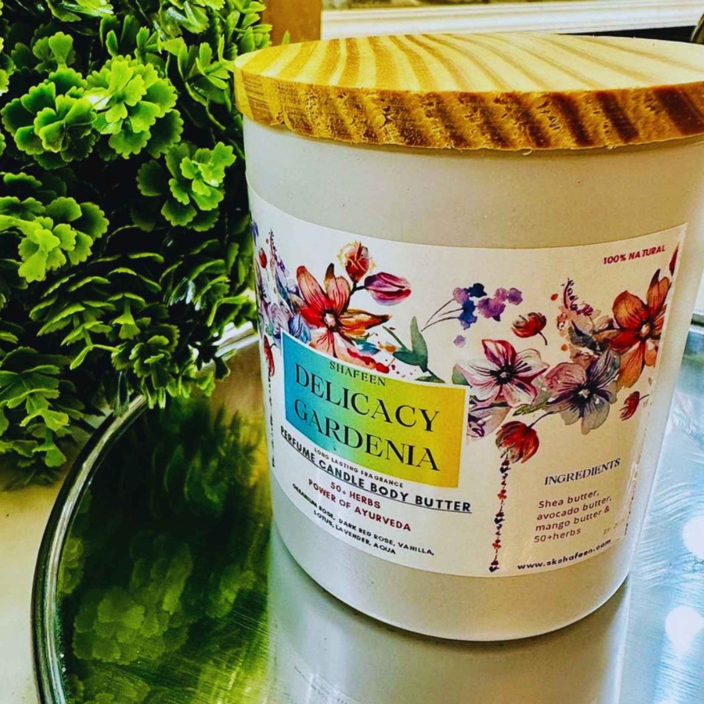 Perfume Candle Body Butter – Delicacy Gardenia (50+ Ayurvedic Herbs)