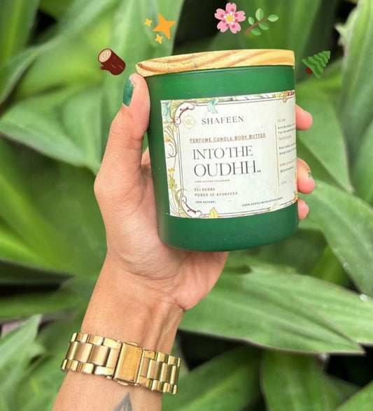 Into The Oudh – Perfume Candle Body Butter (50+ Herbs Infused) - skshafeen
