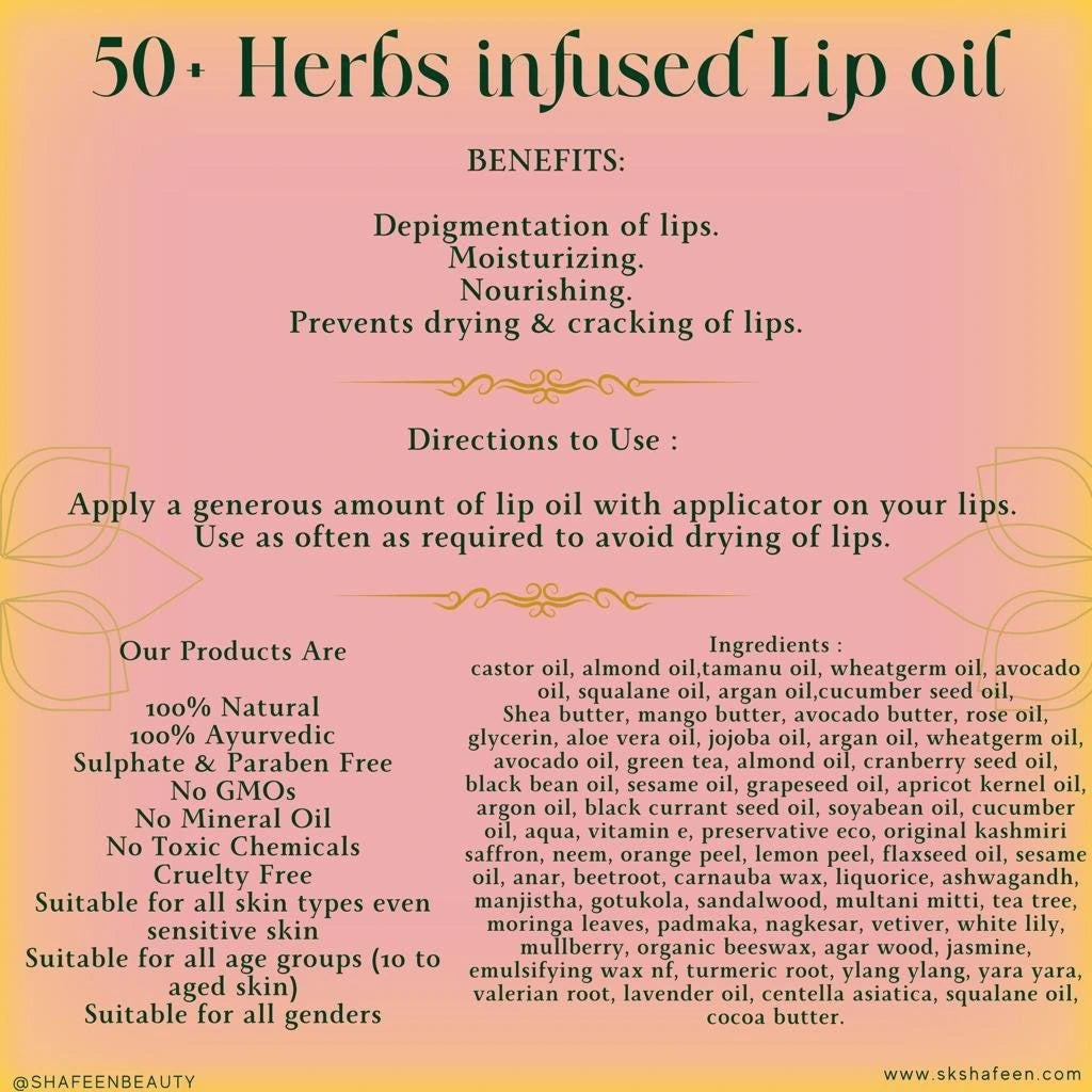 Tinted Lip Oil with 50+ Herbs – Colour Meets Care