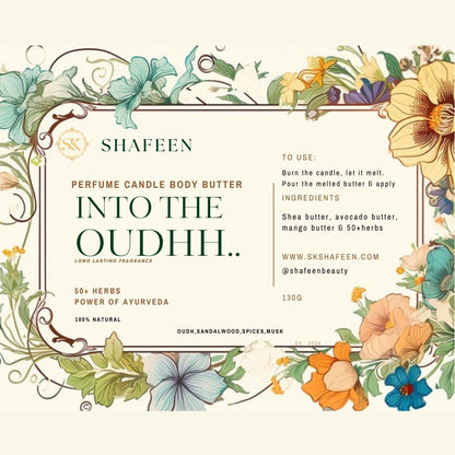 Desert Oasis Ayurvedic Candle Body Butter – 50+ Herbs