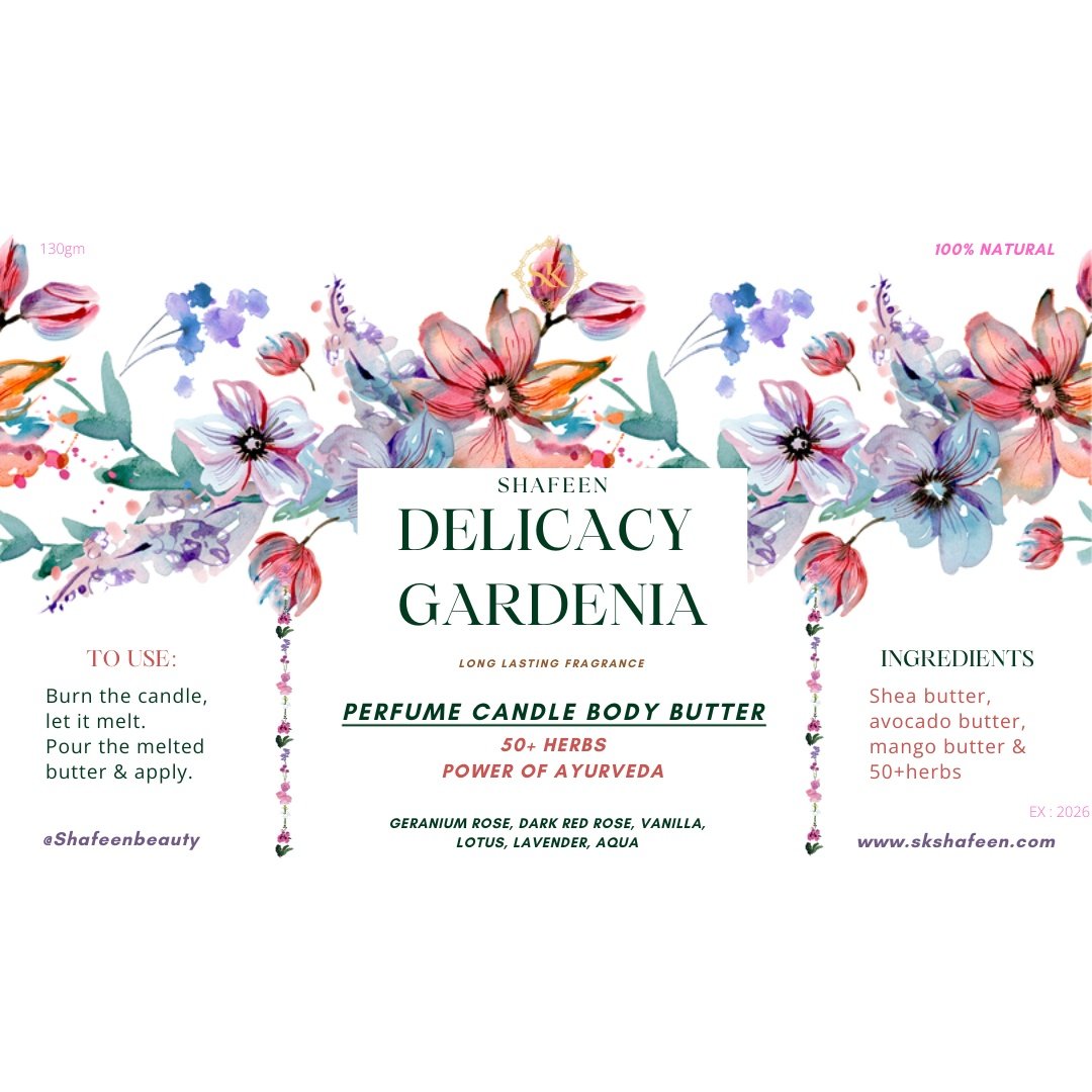 Desert Oasis Ayurvedic Candle Body Butter – 50+ Herbs