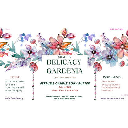 Desert Oasis Ayurvedic Candle Body Butter – 50+ Herbs