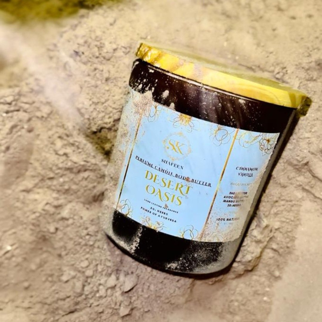 Desert Oasis Ayurvedic Candle Body Butter – 50+ Herbs