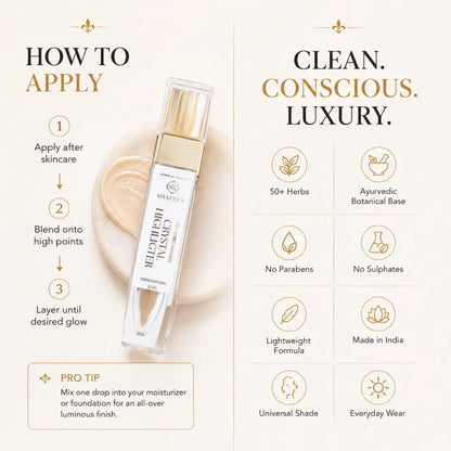 Crystal Champagne Highlighter: Ayurvedic Skincare Glow