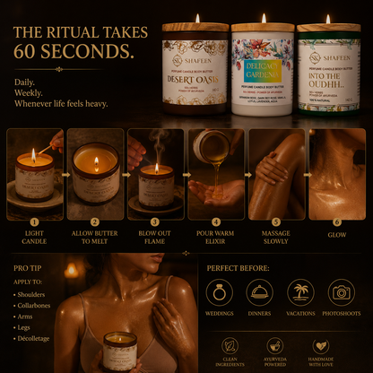 Desert Oasis Ayurvedic Candle Body Butter – 50+ Herbs