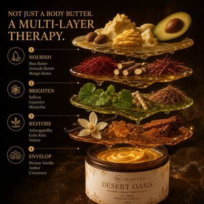 Desert Oasis Ayurvedic Candle Body Butter – 50+ Herbs