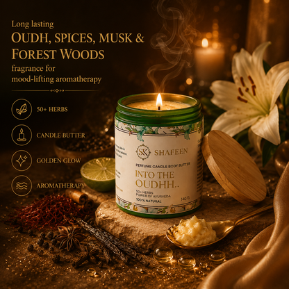 Desert Oasis Ayurvedic Candle Body Butter – 50+ Herbs