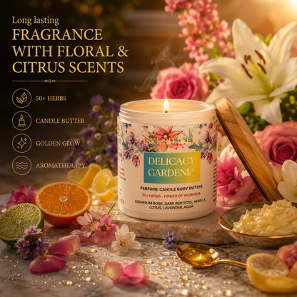 Desert Oasis Ayurvedic Candle Body Butter – 50+ Herbs