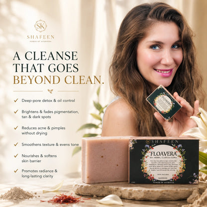 Floavera Soap infused with 50+ Herbs, Clays & Flora