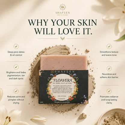 Floavera Soap infused with 50+ Herbs, Clays & Flora
