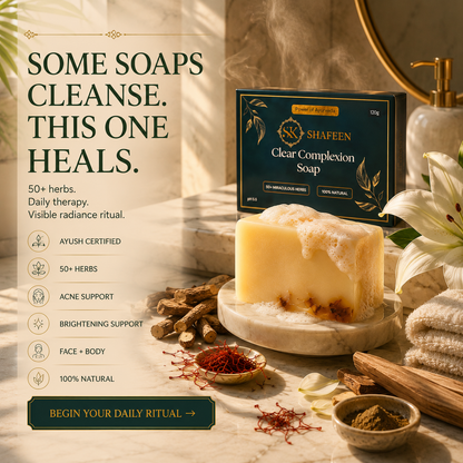 Clear Complexion Soap – Infused with 50+ Ayurvedic Herbs