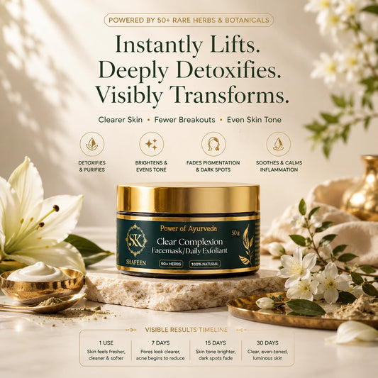 Clear Complexion Ayurvedic Face Mask - 50+ Herbal Alchemy for Glowing Skin
