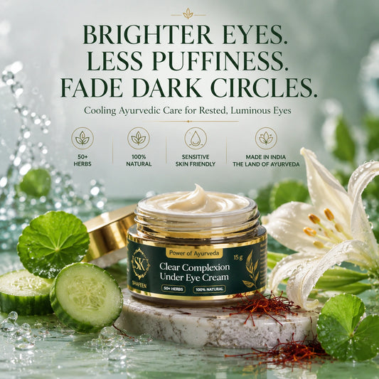 Clear Complexion Under Eye Cream powered by  50+ Ayurvedic Herbs