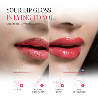 Icy Drips Tinted Lip Oil – 50 + Ayurvedic Herbs infused