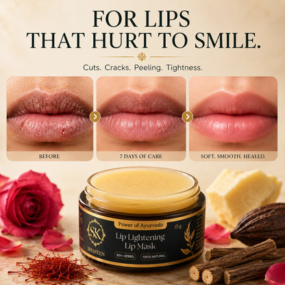 Clear Complexion Ayurvedic Lip Lightening Lipmask - 50+ herbs