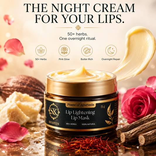 Clear Complexion Ayurvedic Lip Lightening Lipmask - 50+ herbs