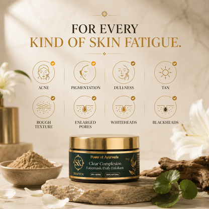 Clear Complexion Ayurvedic Face Mask - 50+ Herbal Alchemy for Glowing Skin