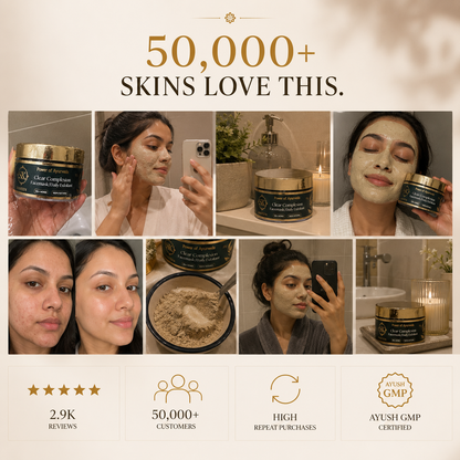 Clear Complexion Ayurvedic Face Mask - 50+ Herbal Alchemy for Glowing Skin