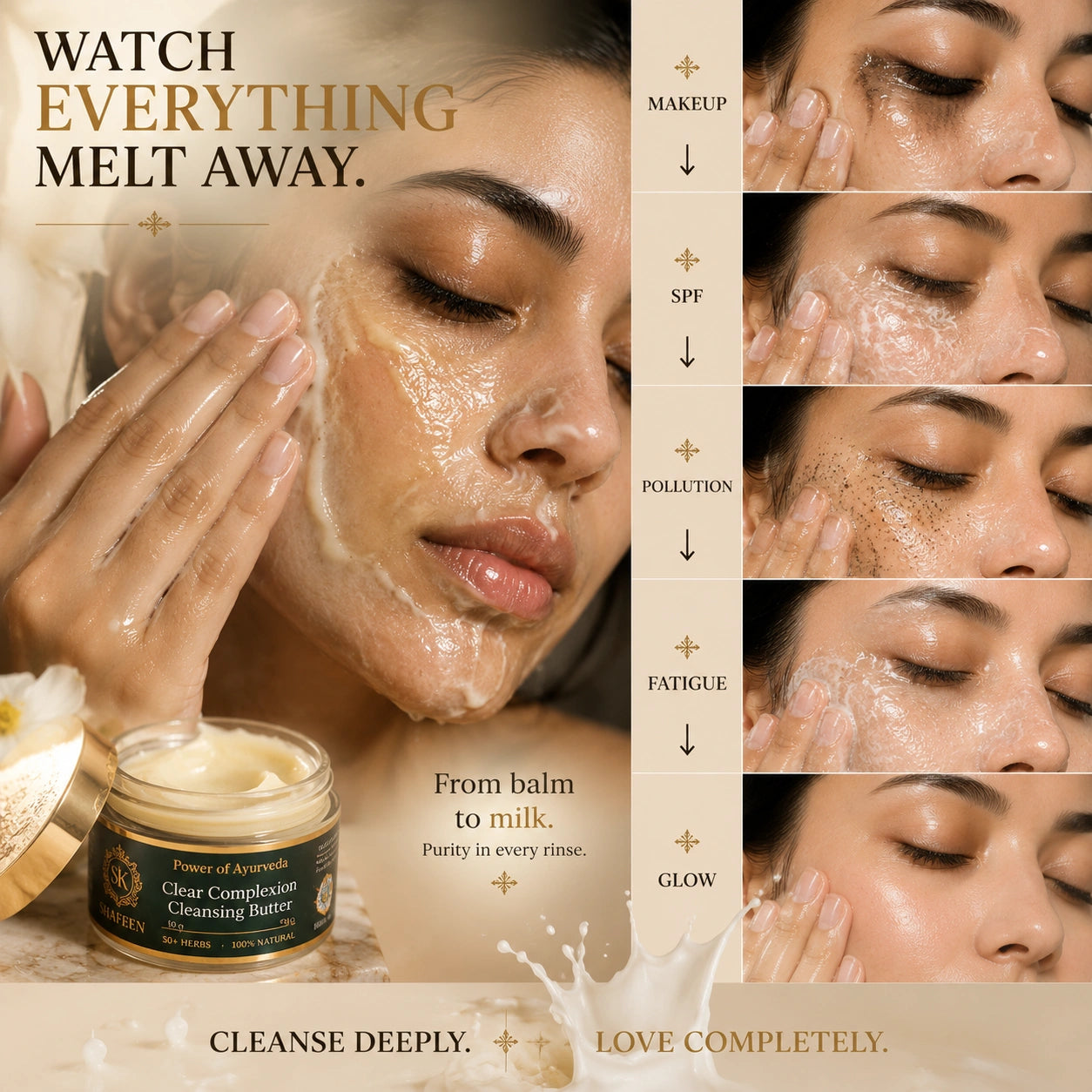 Clear Complexion Cleansing Butter – 50+ Ayurvedic Herbs