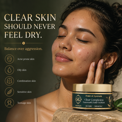 Clear Complexion Ayurvedic Face Mask - 50+ Herbal Alchemy for Glowing Skin