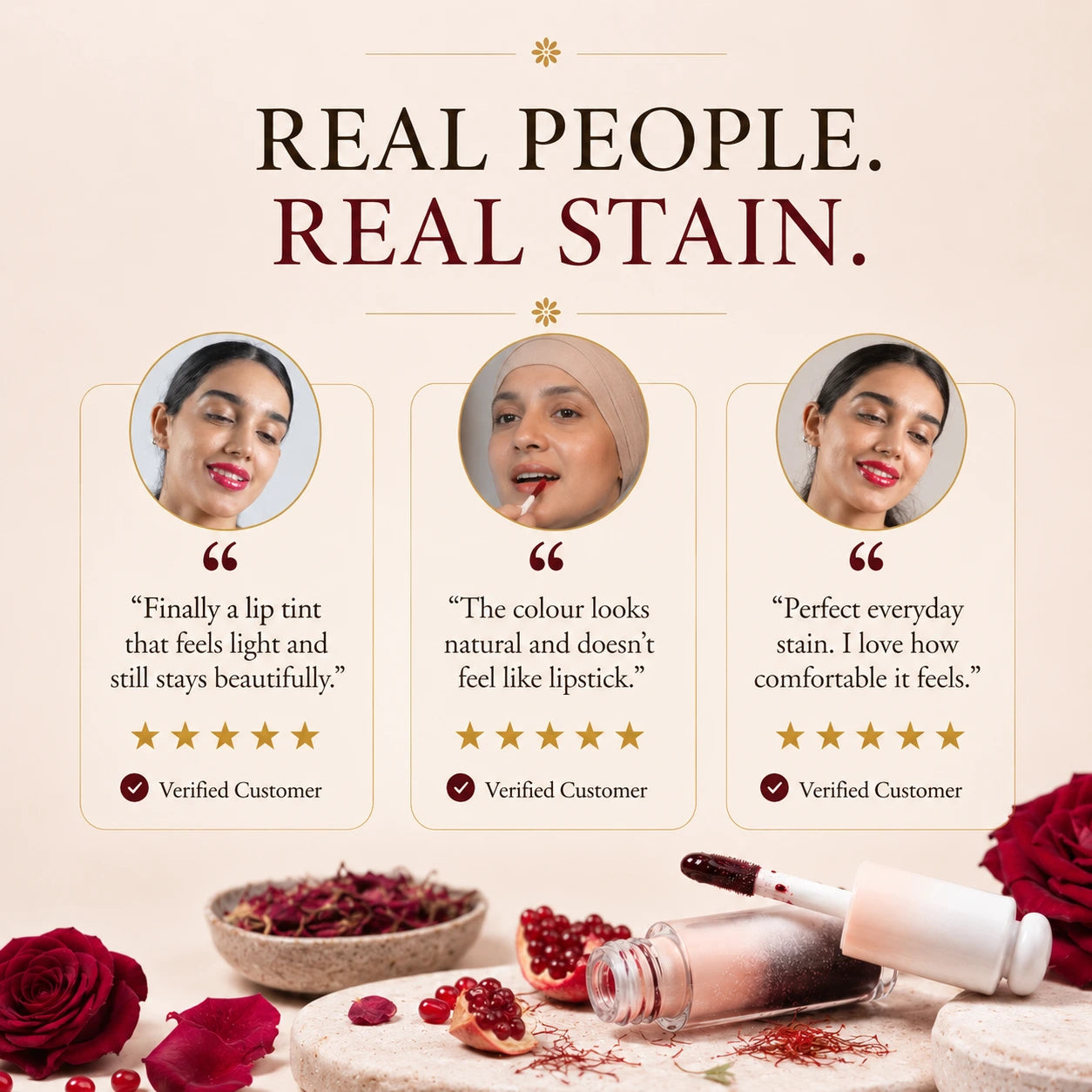 Ayurvedic Lip Stain – 50+ Organic Herbs infused