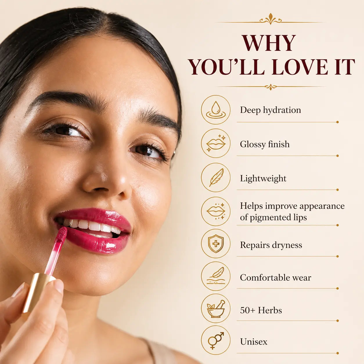 Tinted Lip Oil with 50+ Herbs – Colour Meets Care
