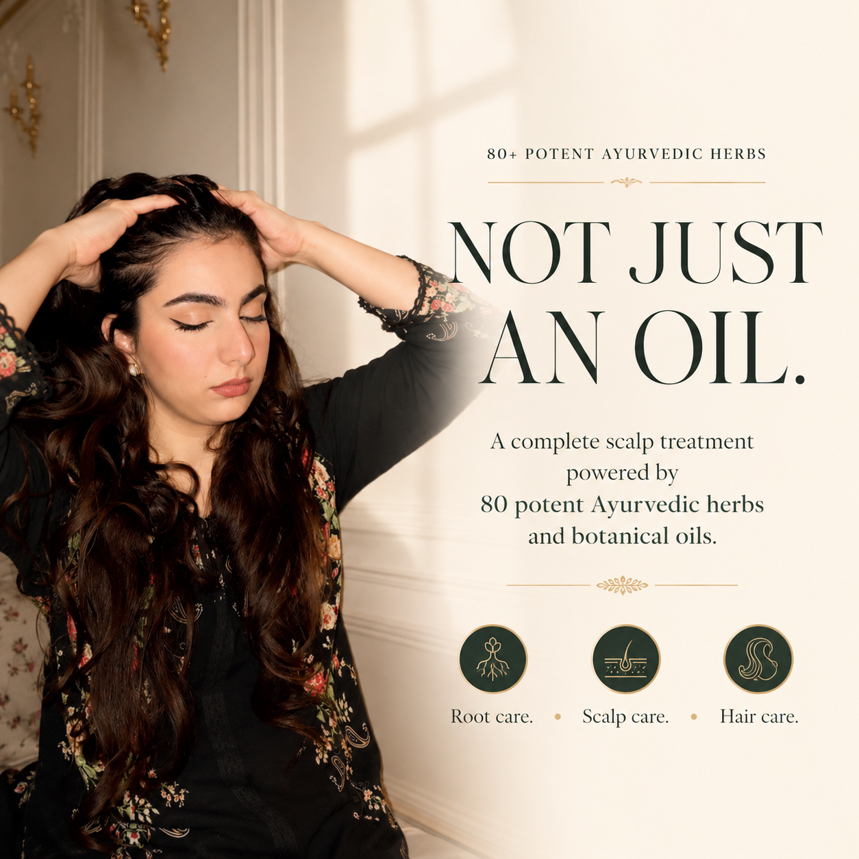 All-In-One Hair Oil: 80 Potent Ayurvedic Herbs | Shafeen