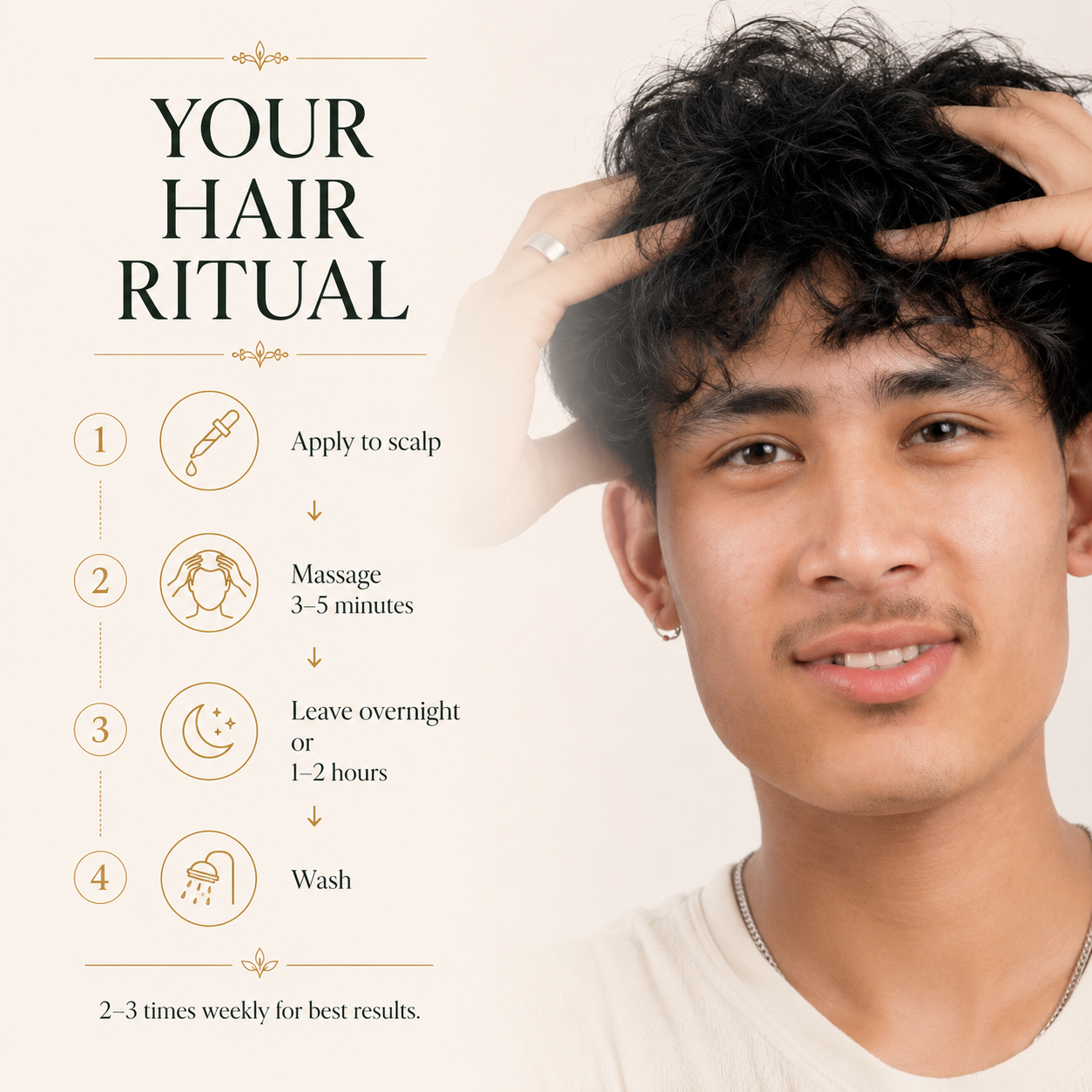 All-In-One Hair Oil: 80 Potent Ayurvedic Herbs | Shafeen