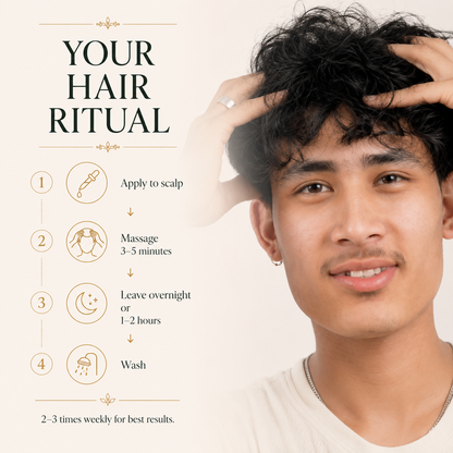 All-In-One Hair Oil: 80 Potent Ayurvedic Herbs | Shafeen