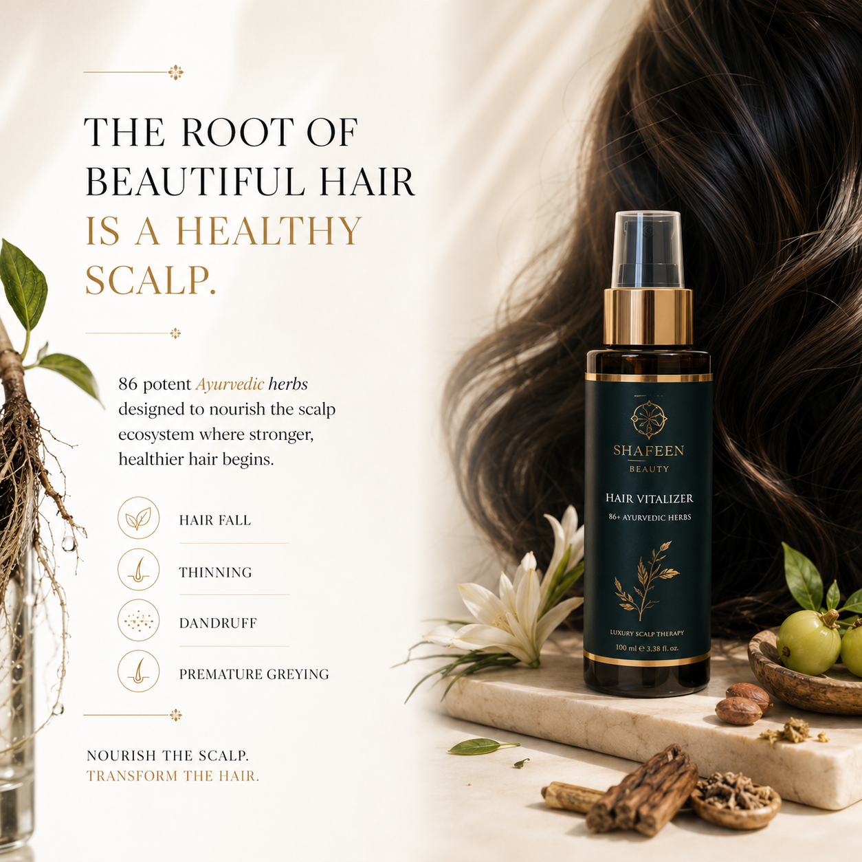Hair Vitalizer - 86+ Ayurvedic Herbs