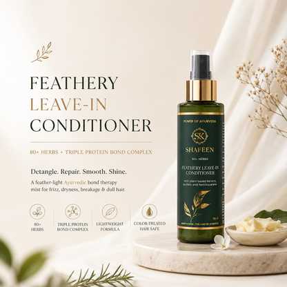 Feathery Leave-In Conditioner – 80+ Herbs + Triple Protein Bond Complex