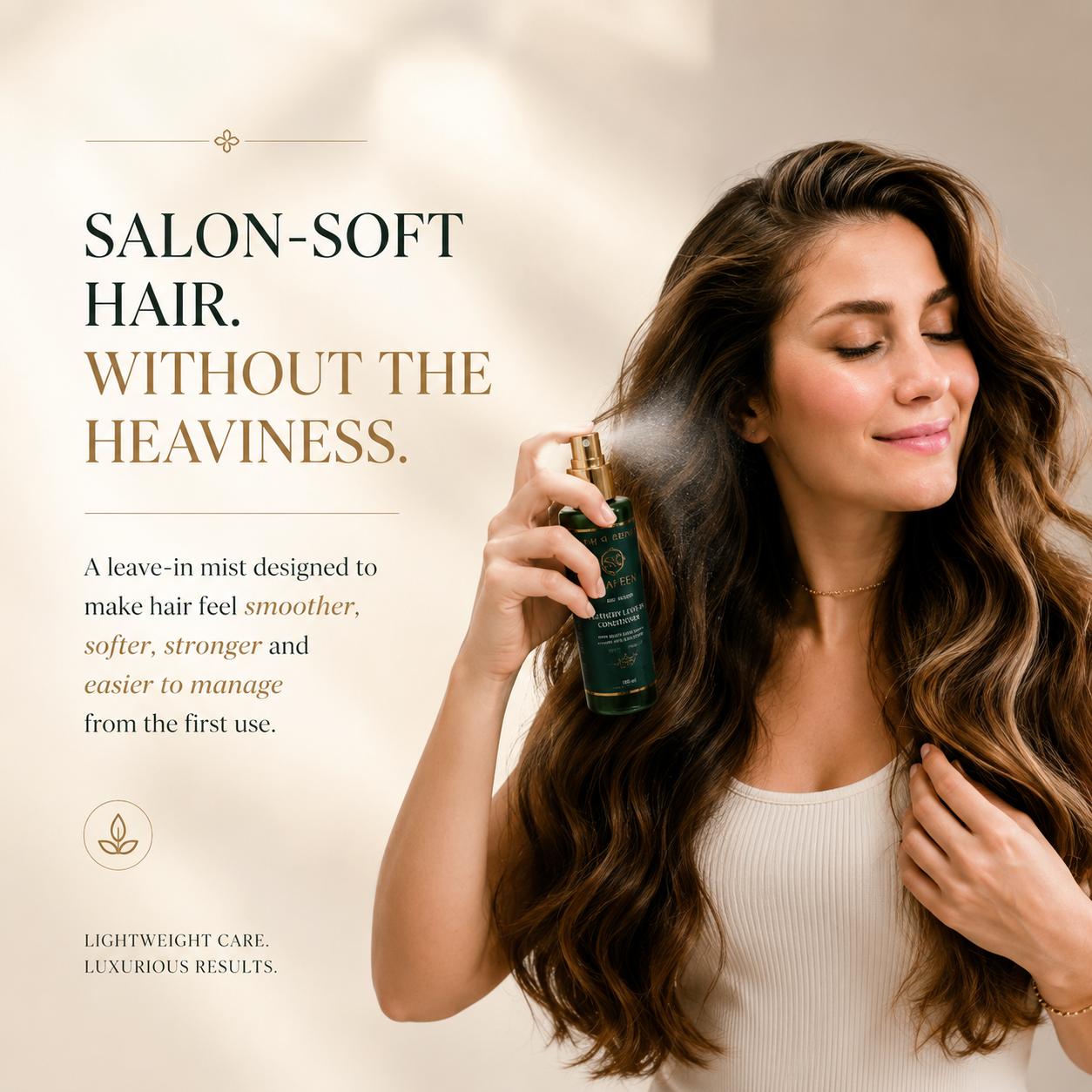 Feathery Leave-In Conditioner – 80+ Herbs + Triple Protein Bond Complex