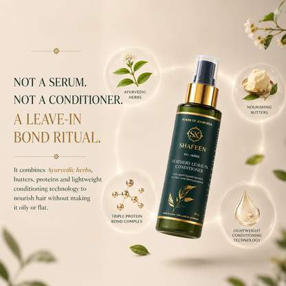Feathery Leave-In Conditioner – 80+ Herbs + Triple Protein Bond Complex