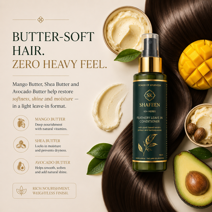 Feathery Leave-In Conditioner – 80+ Herbs + Triple Protein Bond Complex