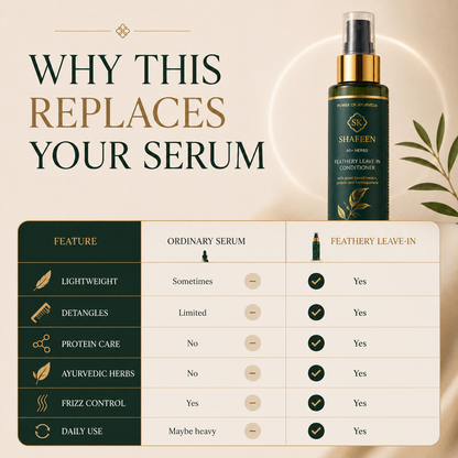 Feathery Leave-In Conditioner – 80+ Herbs + Triple Protein Bond Complex