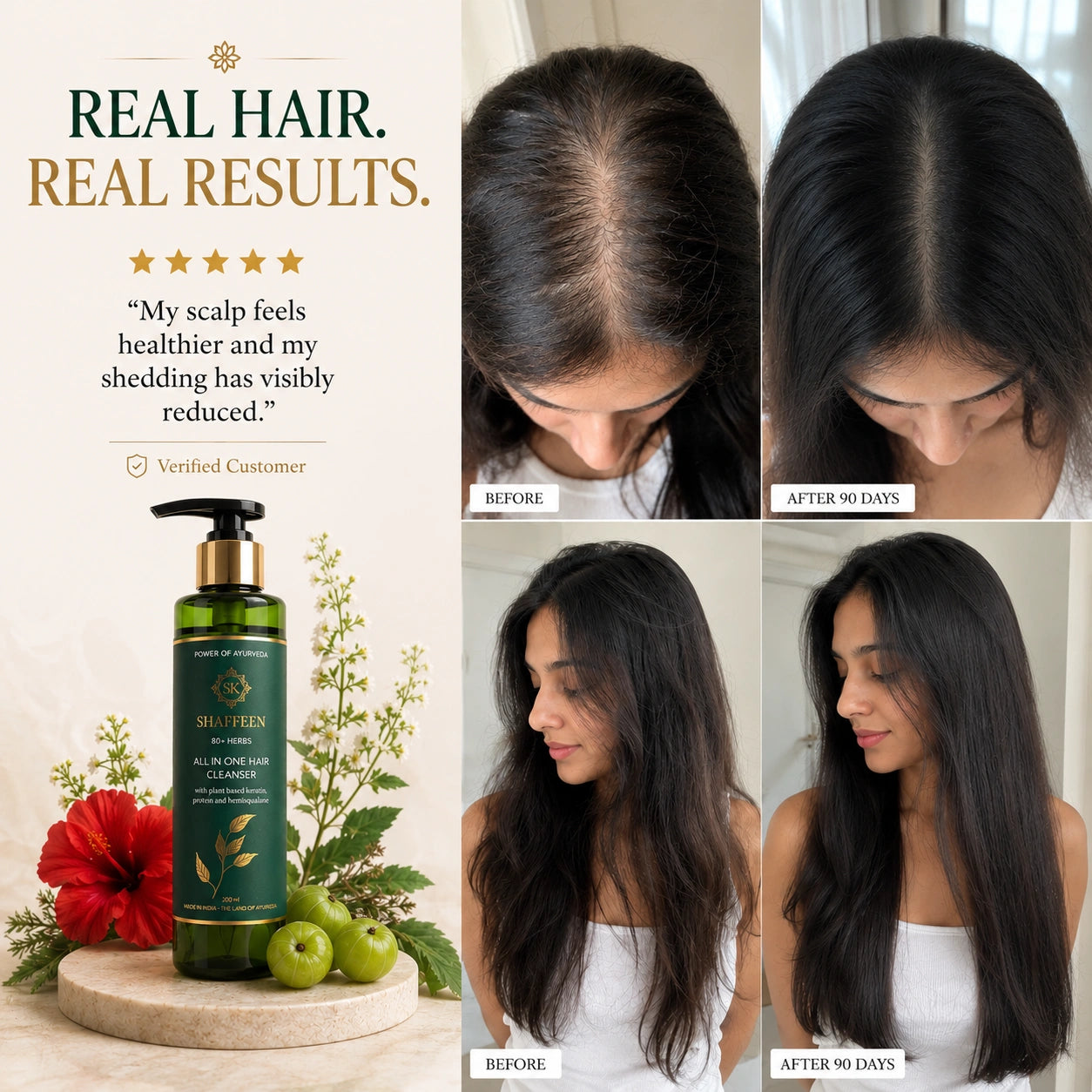Hair Cleanser | Shampoo – Infused with 80+ Ayurvedic Herbs