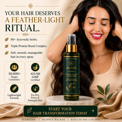 Feathery Leave-In Conditioner – 80+ Herbs + Triple Protein Bond Complex
