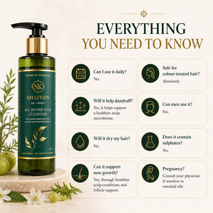 Hair Cleanser | Shampoo – Infused with 80+ Ayurvedic Herbs