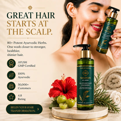Hair Cleanser | Shampoo – Infused with 80+ Ayurvedic Herbs