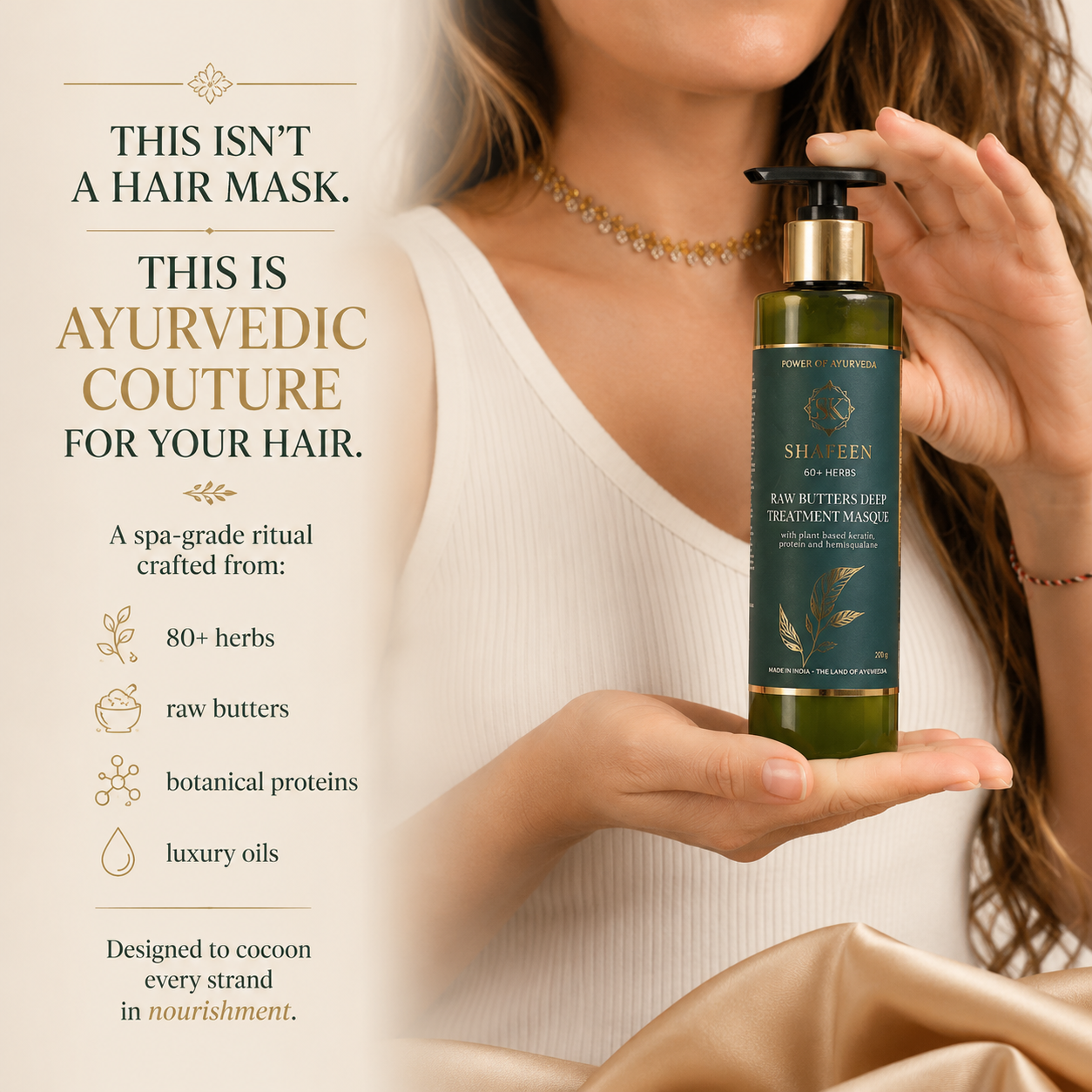Raw Butters Hair Masque: 60 Rare Ayurvedic Herbs