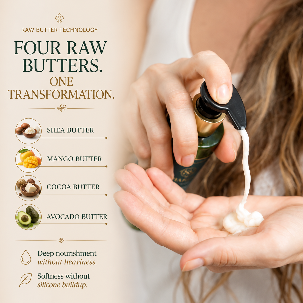 Raw Butters Hair Masque: 60 Rare Ayurvedic Herbs