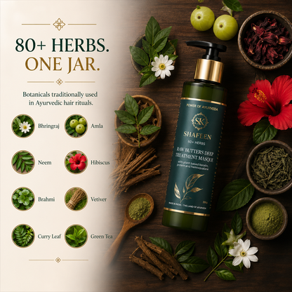 Raw Butters Hair Masque: 60 Rare Ayurvedic Herbs