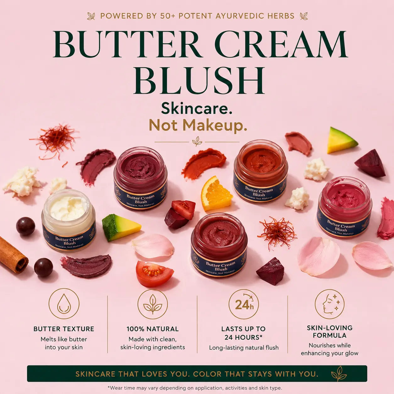 Buttercream Blush – Infused with 50+ Ayurvedic Herbs