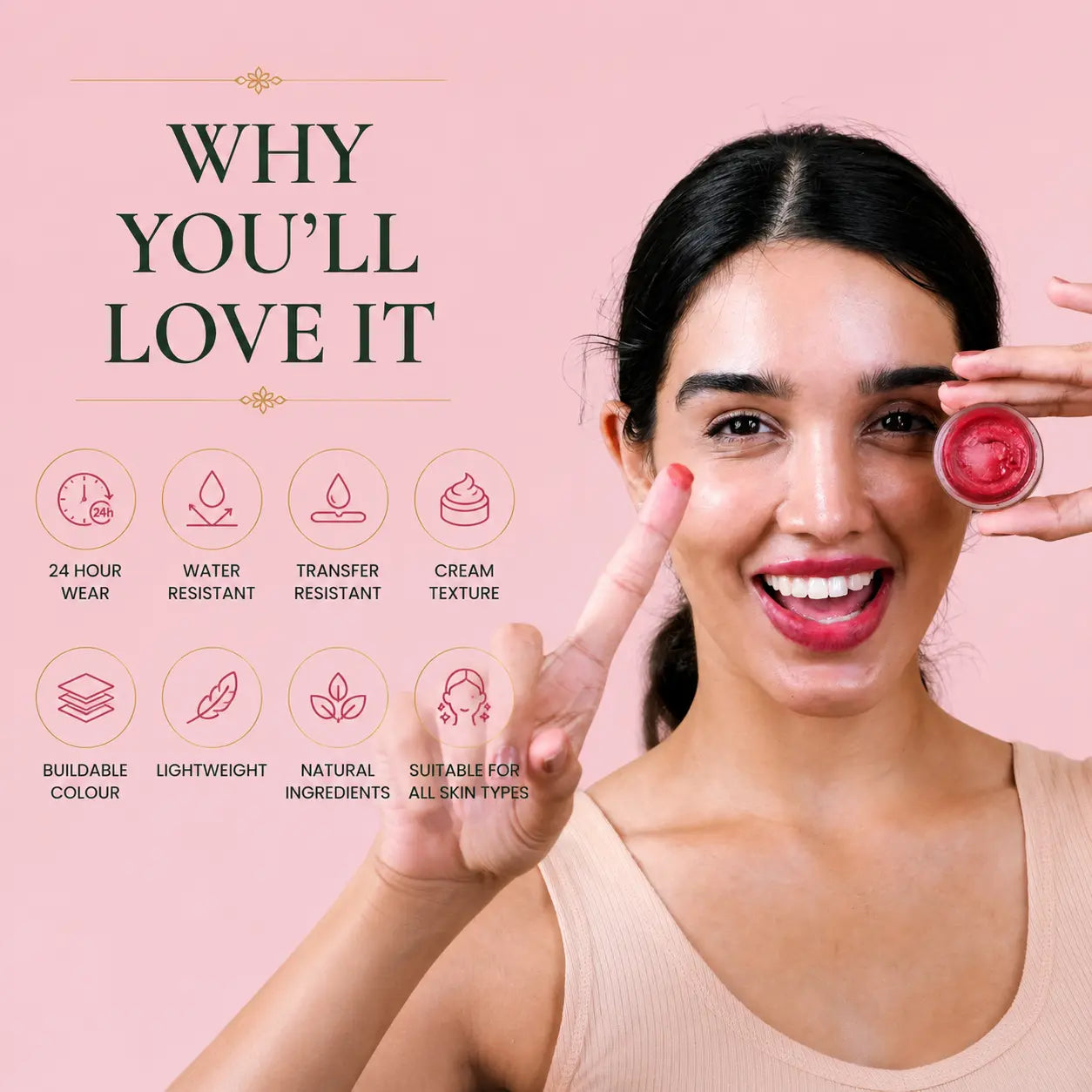 Buttercream Blush – Infused with 50+ Ayurvedic Herbs