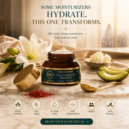 Clear Complexion Moisturizer – 50+ Herbs Ayurvedic Radiance Cream