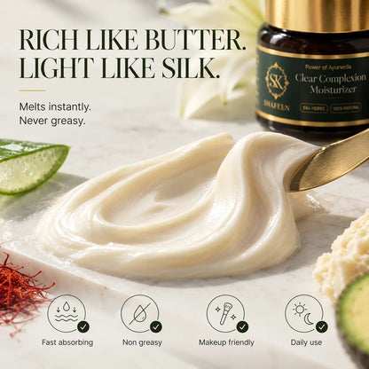 Clear Complexion Moisturizer – 50+ Herbs Ayurvedic Radiance Cream