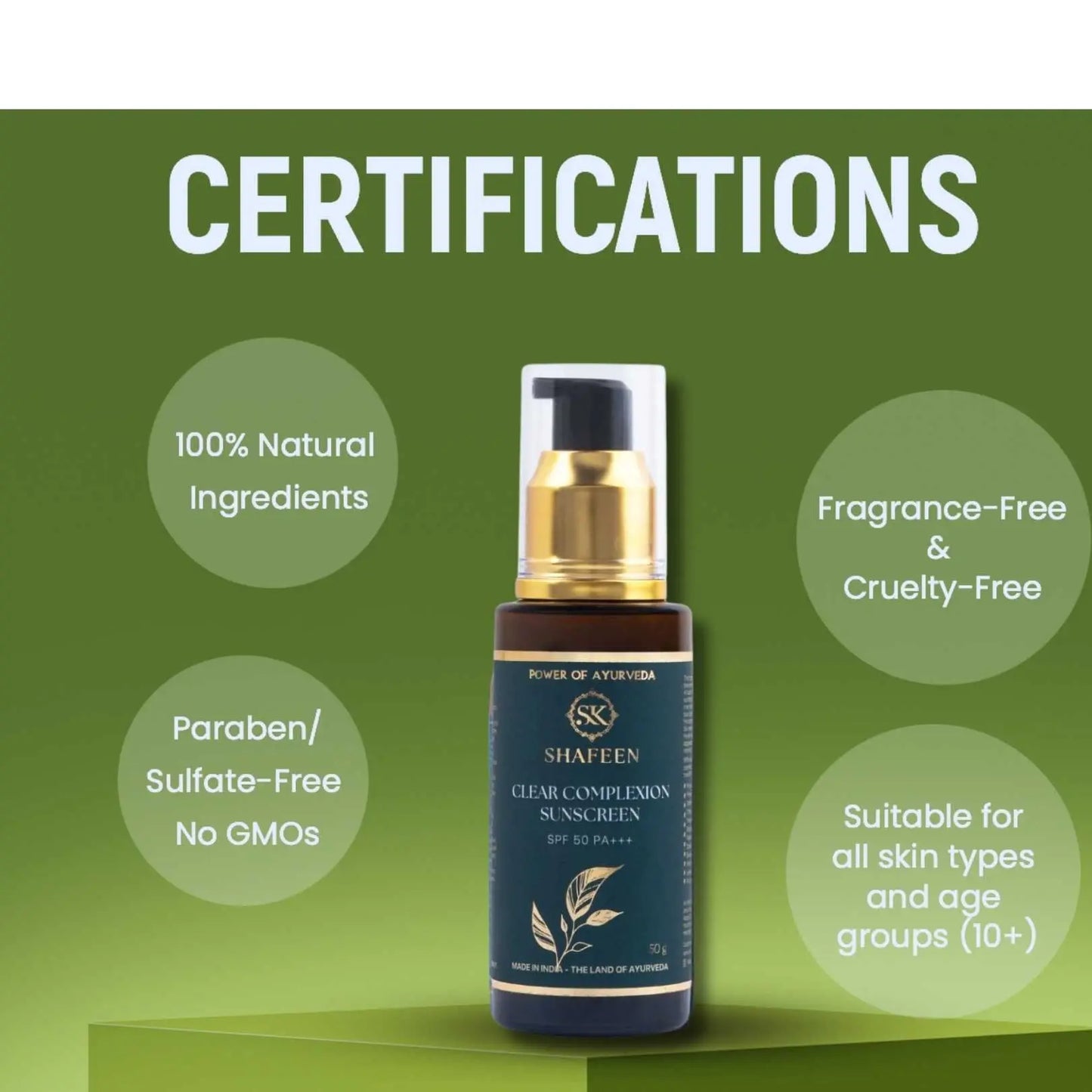 Day CC Ayurvedic Sunscreen SPF 50 | UVA, UVB & PA+++ Protection