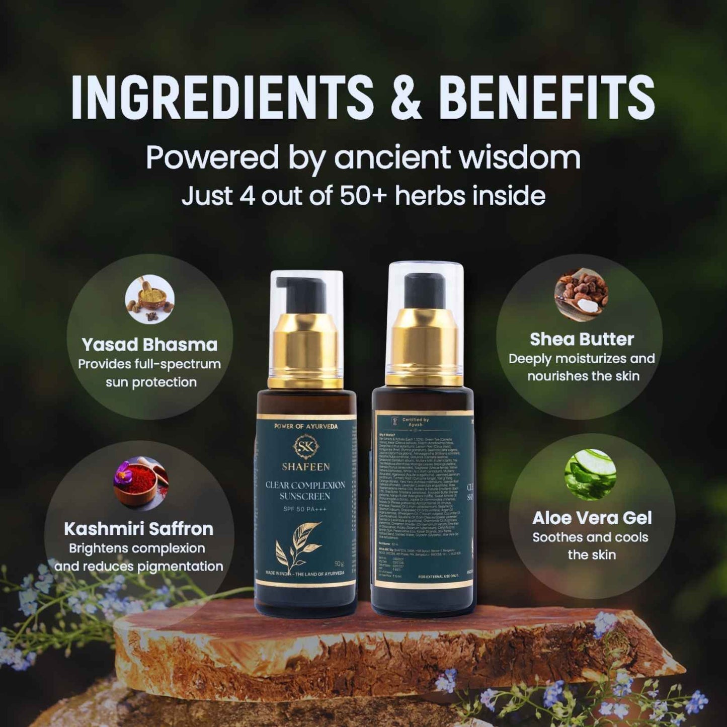 Day CC Ayurvedic Sunscreen SPF 50 | UVA, UVB & PA+++ Protection